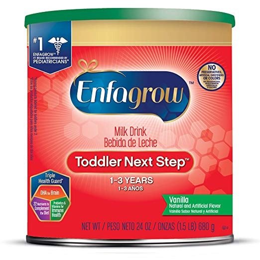 幼儿1-3岁 Next Step 配方奶粉，香草味, 24 盎司