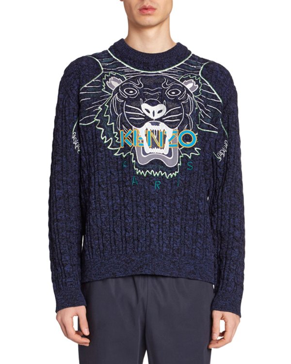 Men's Claw Tiger Graphic Sweater