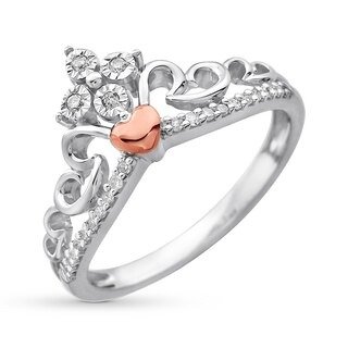 Diamond Tiara Ring Sterling Silver/10K Rose Gold|Kay
