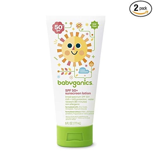 Baby Sunscreen Lotion, SPF 50, 6oz Tube (Pack of 2)