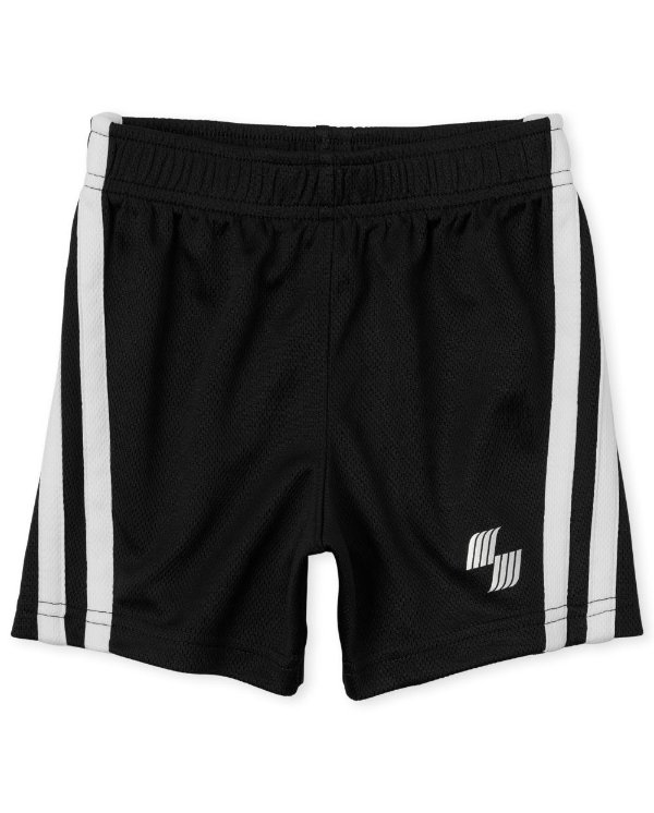 Baby And Toddler Boys PLACE Sport Side Stripe Knit Performance Basketball Shorts