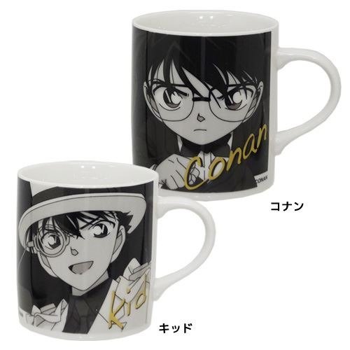 tableware animation fancy goods mail order cinema collection 11/26 made in excellent detective Conan mug cup monochrome mug Sei Kin earthenware gift miscellaneous goods Japan