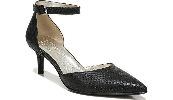 .com |Edris in Black Leather Heels