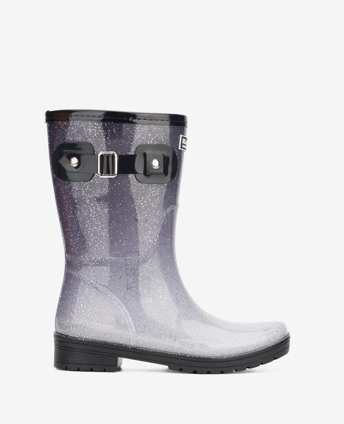 Rain Buckle Ombre Glossy Boot