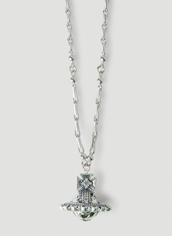 Glenda Pendant Necklace in Silver