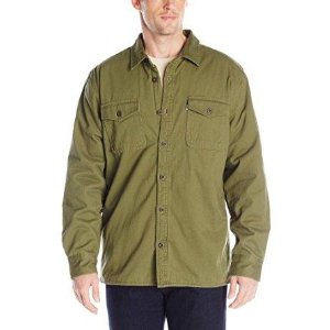 Levi's Men's Rittner Long Sleeve Twill Sherpa Lined Shirt Jacket