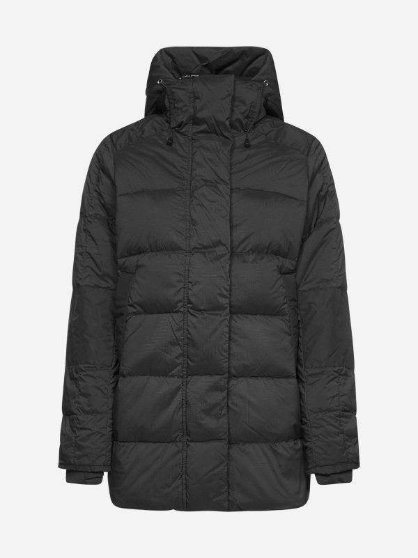 Alliston hooded quilted nylon down jacket