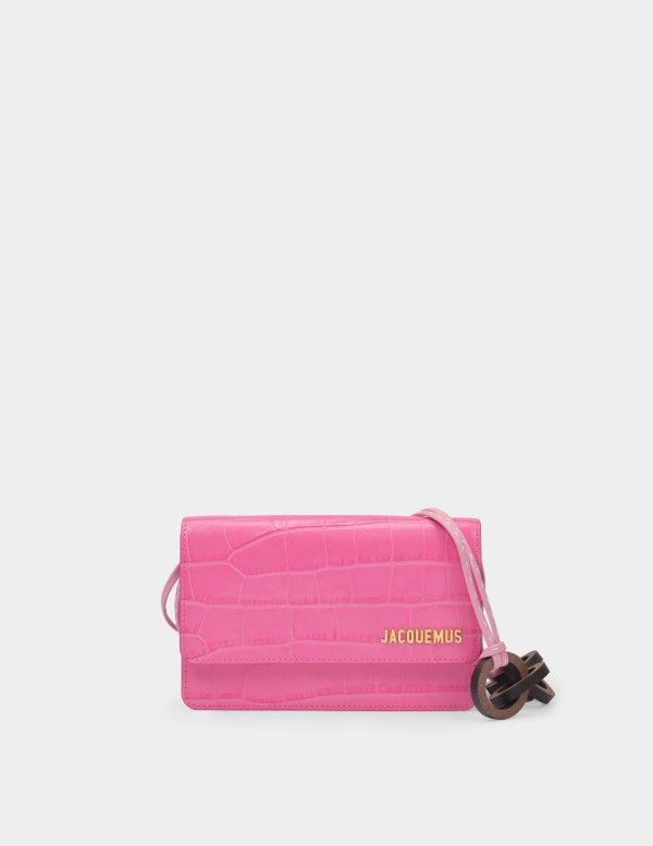 Le Riviera Bag in Pink Leather