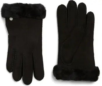 Genuine Dyed Shearling Slim Side Vent Gloves