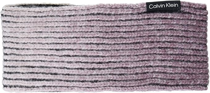 Calvin Klein Women&#39;s Tonal Knit Headband, Rhubarb, ONE Size at Amazon Women’s Clothing store