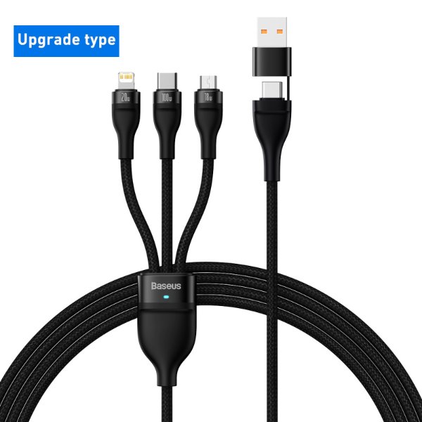 16.99US $ 30% OFF|Baseus 3 In 1 Usb C Cable For Iphone 13 12 Pro 11 Xr Charger Cable 100w Micro Usb Type C Cable For Macbook Pro Samsung Xiaomi - Mobile Phone Cables - AliExpress