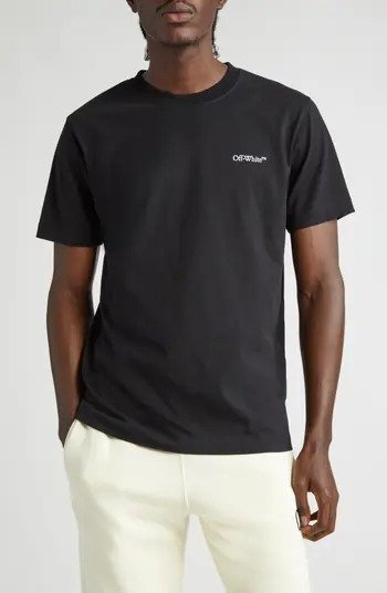 Scratch Arrow Slim Fit Cotton Graphic T-Shirt