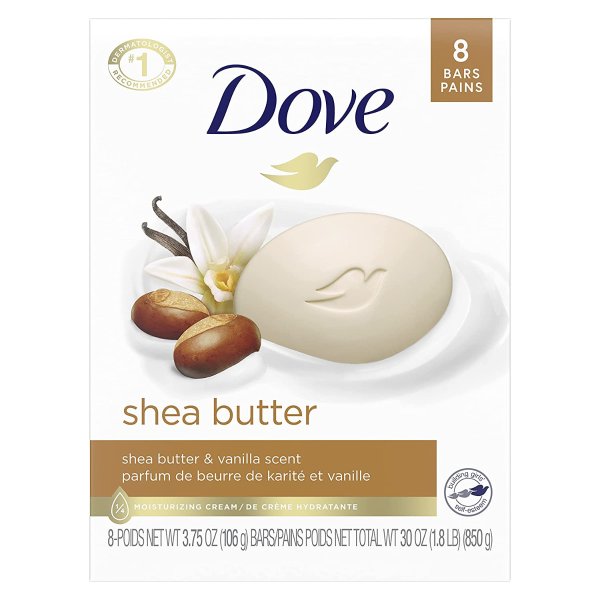 Gentle Soft Skin Care Shea Butter More Moisturizing  Bar Soap 3.75 oz 8 Bars