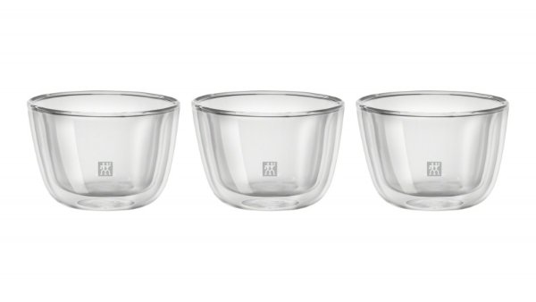 双层玻璃碗 3件套