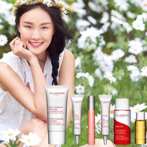 on orders over $75 @ Clarins