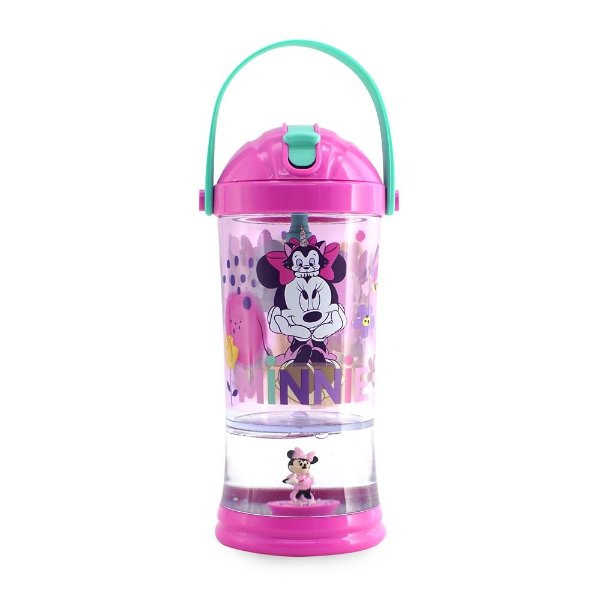 Minnie Mouse and Figaro Snowglobe Tumbler with Straw | shopDisney