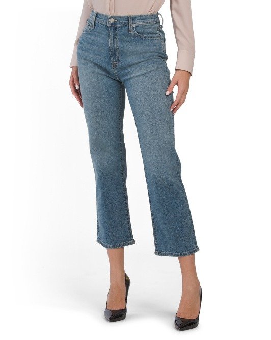 Noa High Rise Straight Crop Jeans