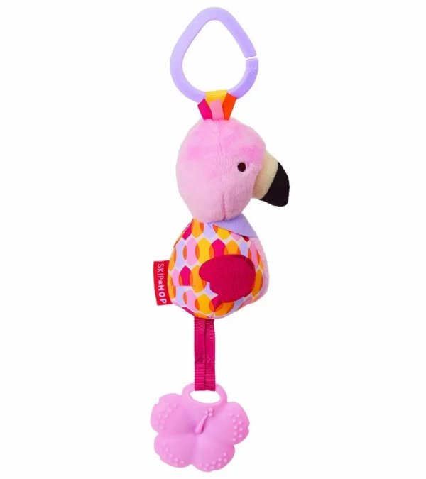 Bandana Buddies Chime & Teethe Toy - Flamingo