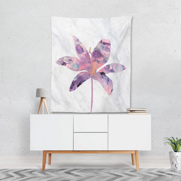 Amethyst Floral Wall Tapestry