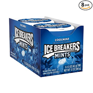 ICE BREAKERS Sugar Free Mints Coolmint 1.5 Ounce Pack of 8