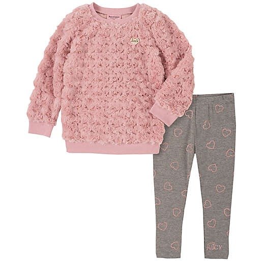 ® 2-Piece Faux Fur Top and Pant Set in Pink | buybuy BABY