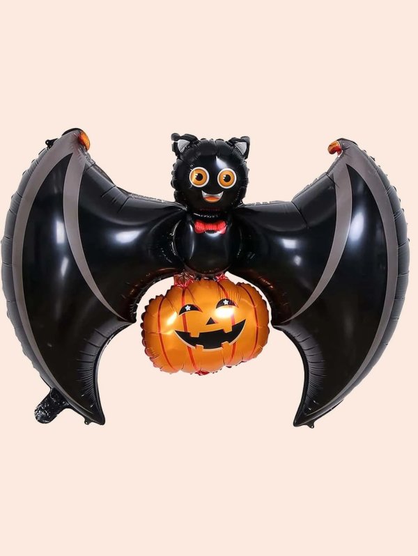 1pc Halloween Bat & Pumpkin Shaped Balloon