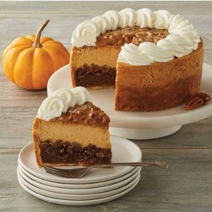 Pumpkin&Pumpkin Pecan CheesecakeThe Cheesecake Factory Fall Limited Time Edition $8.95