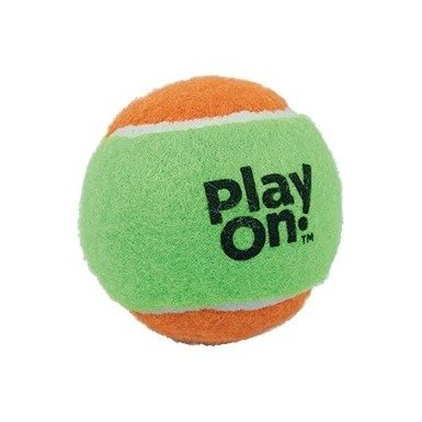 Play On Dog Toy, Tennis Ball Assorted Colors, 2.5 Inches