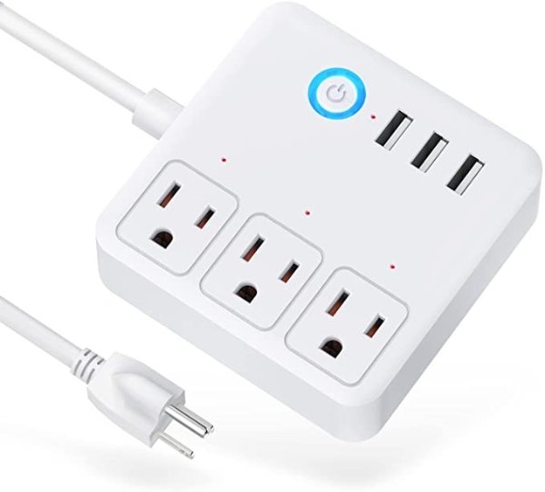 Wi-Fi Smart Power Strip-Compatible with Alexa and Google Assistant