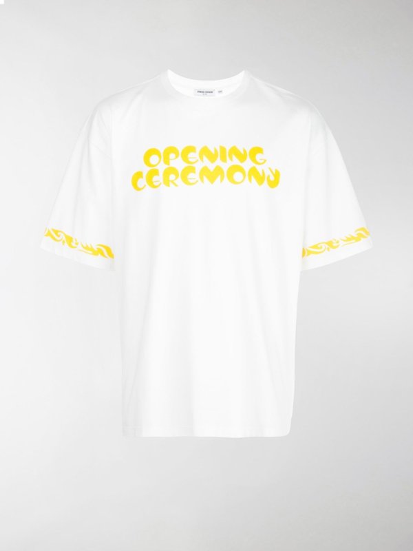 Sale Opening Ceremony oversized logo print T-shirt white | MODES