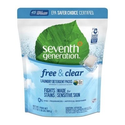 Laundry Packs Free & Clear - 45ct/31.7oz