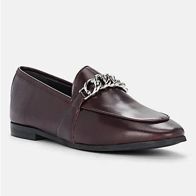 Chain-Embellished Leather Loafers Chain-Embellished Leather Loafers