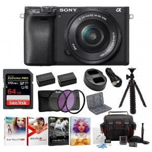 Sony a6400 Mirrorless Digital Camera with 16-50mm Lens Bundle