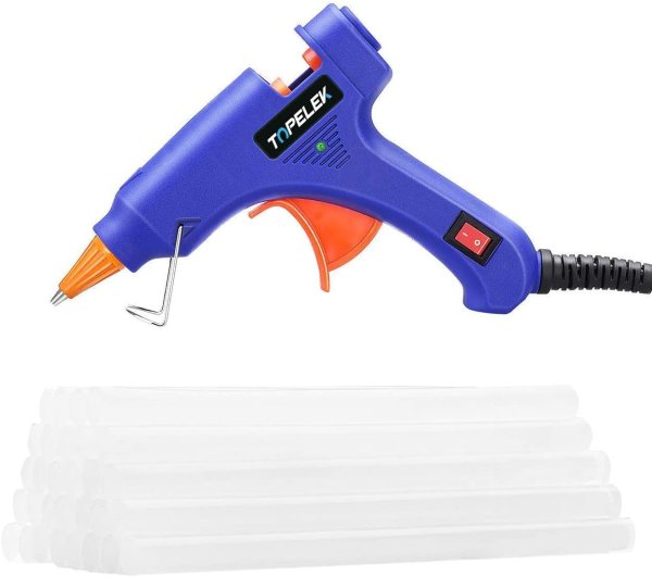 TopElek Mini Glue Gun Kit with 30pcs Glue Sticks