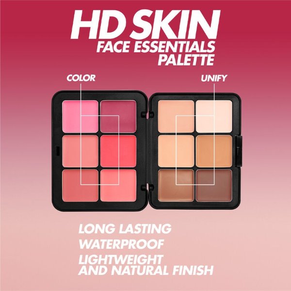 HD SKIN FACE ESSENTIALS PALETTE Multi-Use Cream Foundation & Blush Palette