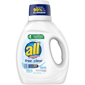 all Liquid Laundry Detergent, Free Clear  36 fl oz 6 pack