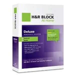 H&R Block At Home 2012 Deluxe + State