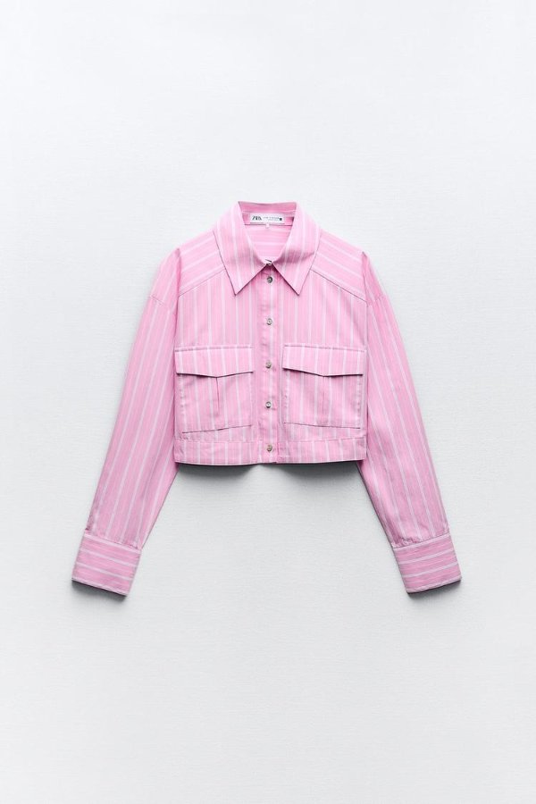 粉色条纹衬衫