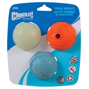 Chuckit! Fetch Medley Ball Set Dog Toys, Medium