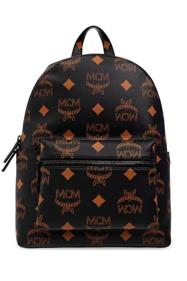 Stark Monogrammed Zip-Up Backpack
