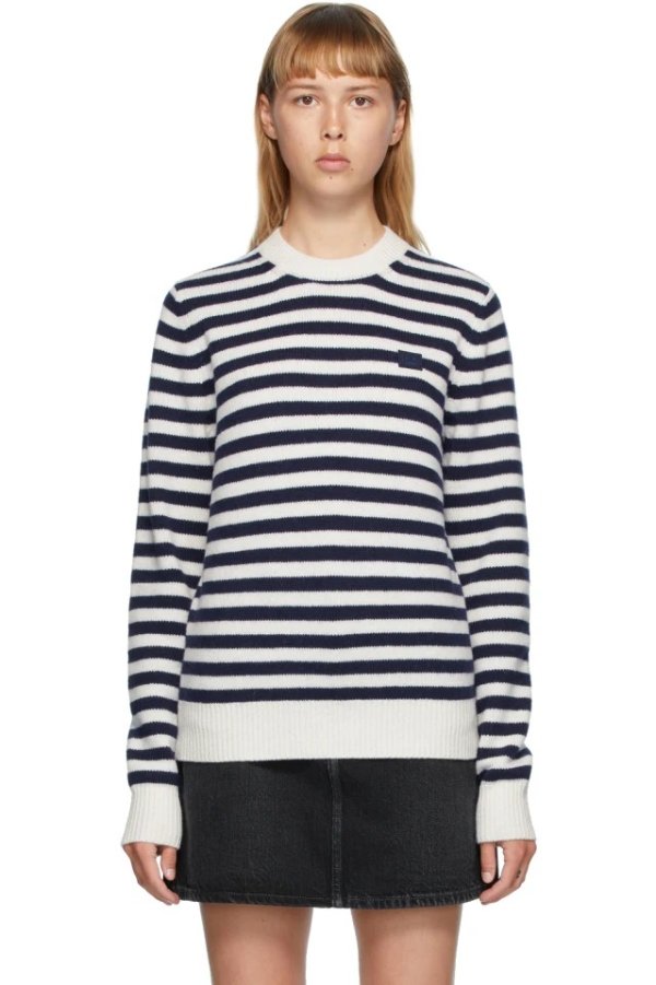 Navy & White Breton Stripe Sweater