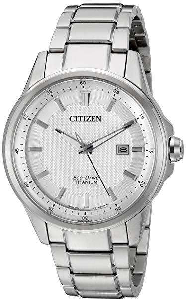 Men's Eco-Drive Stainless Steel Day-Date Watch