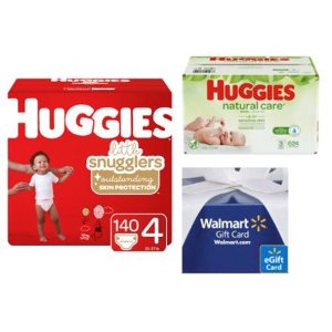 Walmart Huggies Little Snugglers & Huggies Natural Care refill 624 count