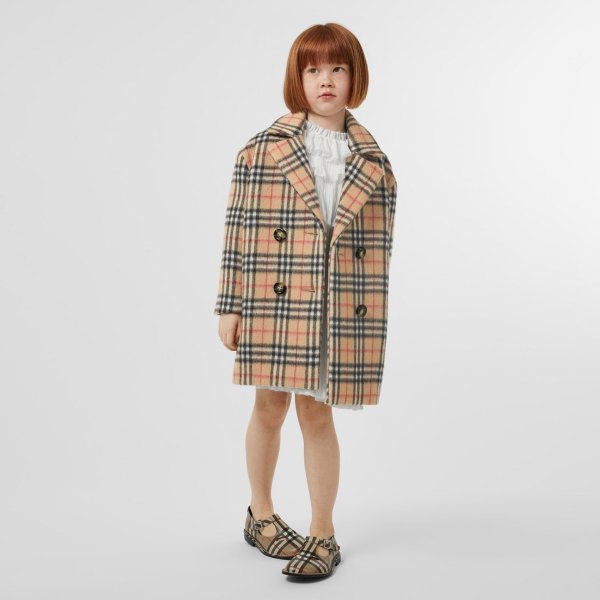 Burberry - Little Girl's & Girl's Poppy Vintage Check Coat