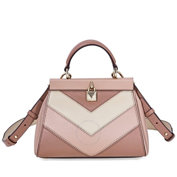  Gramercy Small Tri-Color Leather Satchel