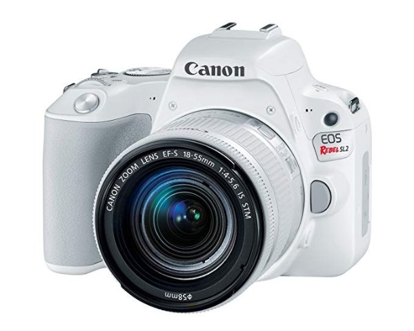 EOS Rebel SL2 DSLR Camera with EF-S 18-55mm STM Lens - WiFi Enabled, White