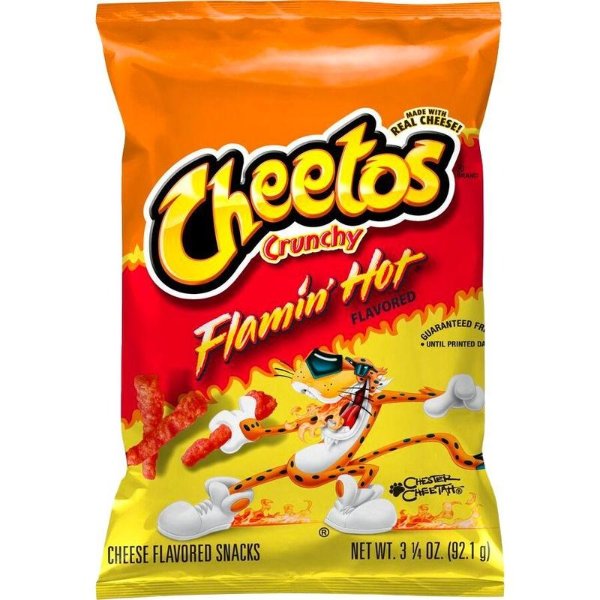 Cheetos® Crunchy Flamin' Hot® Cheese Flavored Snacks - 3.25 oz