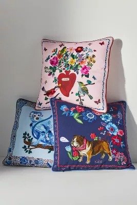 Nathalie Lete Embroidered Pillow