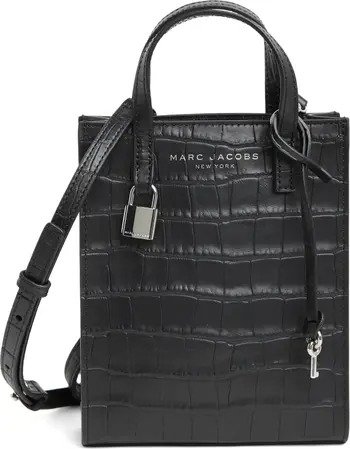 Nordstrom Rack Marc Jacobs Micro Tote Croc Embossed Leather