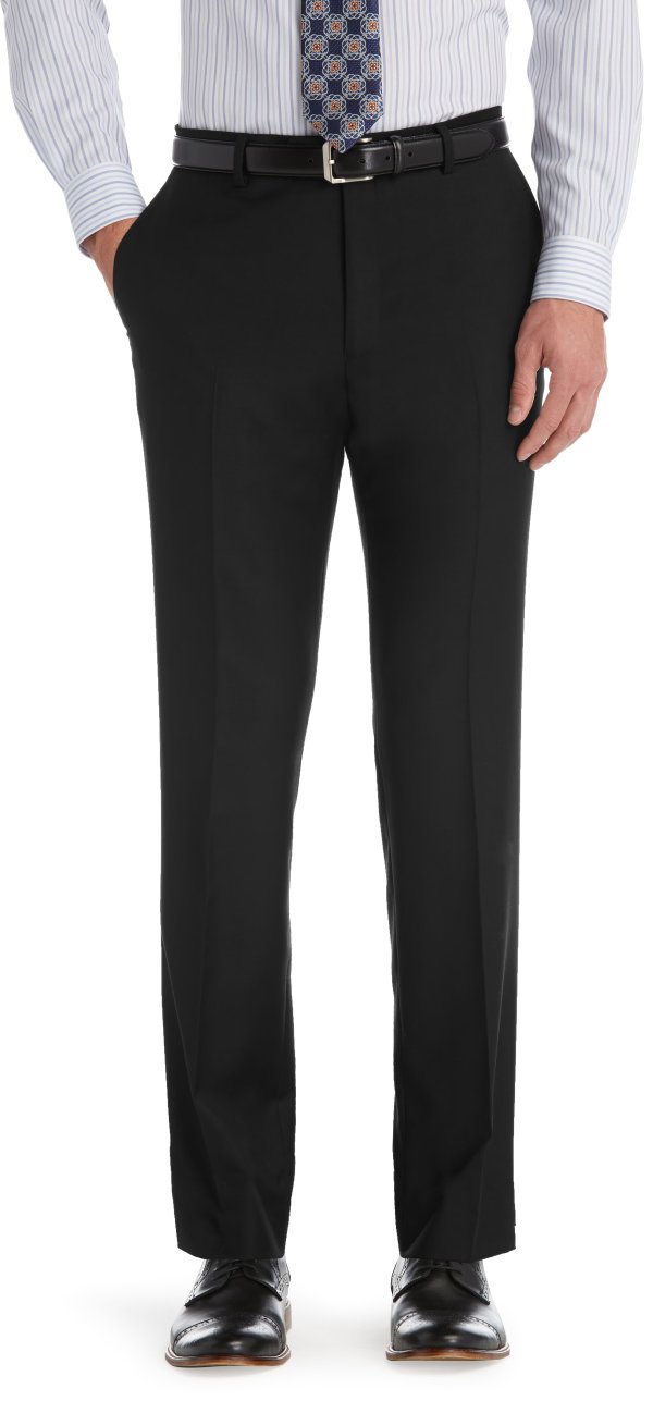 Traveler Collection Tailored Fit Flat Front Suit Separate Pants - Big & Tall CLEARANCE #33RM
